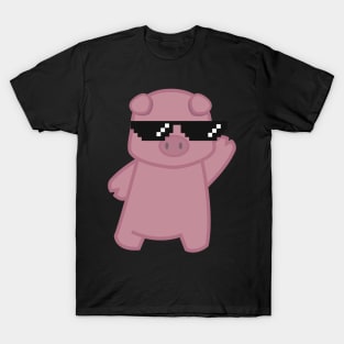 Deal With It Pleasantly Plump Piggy T-Shirt